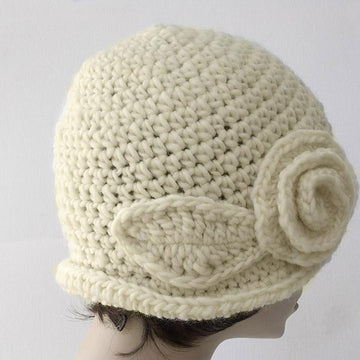 1920's Flower and Leaf Cloche Hat