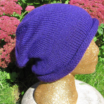 Doubleknit Roll Brim Slouch Hat