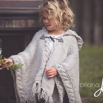 Nordic Winter Knit Cape
