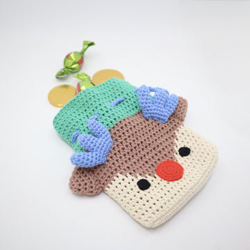 Reindeer Drawstring Treat Bag