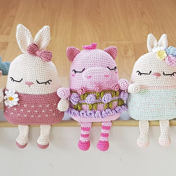Brigitte the Rabbit Amigurumi