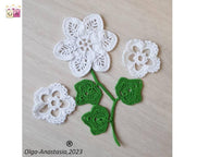 Bouquet branch and white flowers
