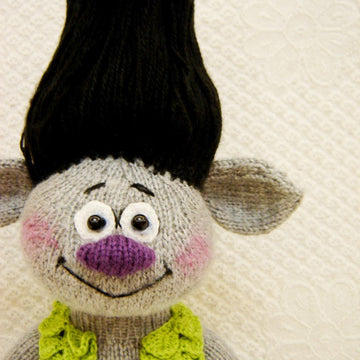 Toys Knitting Pattern, Knit a BRANC Troll with your own hands
