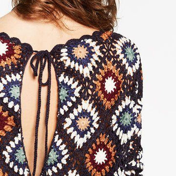 Plus size women backless dress pattern
