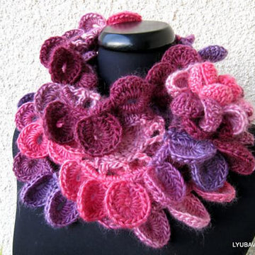 Multicolored "Lyubava" Unique Scarf Tutorial