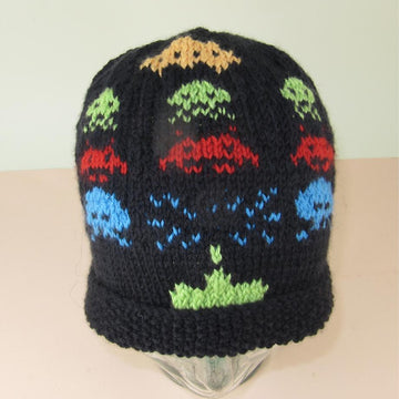 Retro Space Invaders Beanie Hat