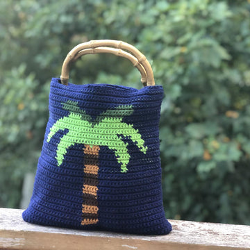 Palm Tree Tapestry Bag