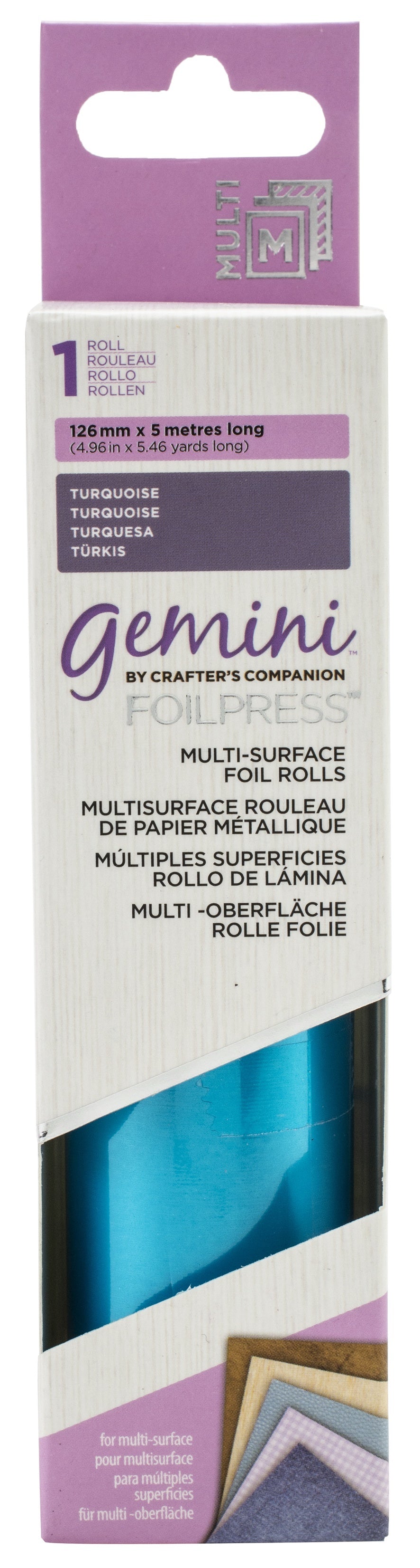 Crafter's Companion Gemini FoilPress Multi Surface Foil Roll - Turqouise