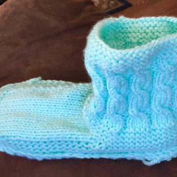 Child's Cable Slippers