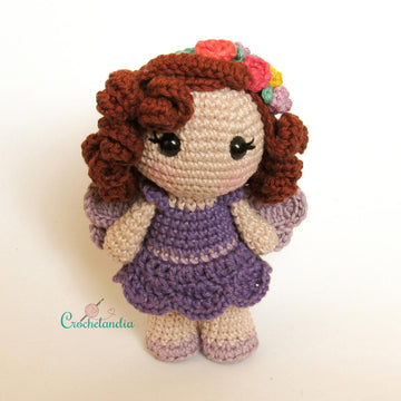 Libelle the Fairy amigurumi doll - crochet pattern by Crochelandia