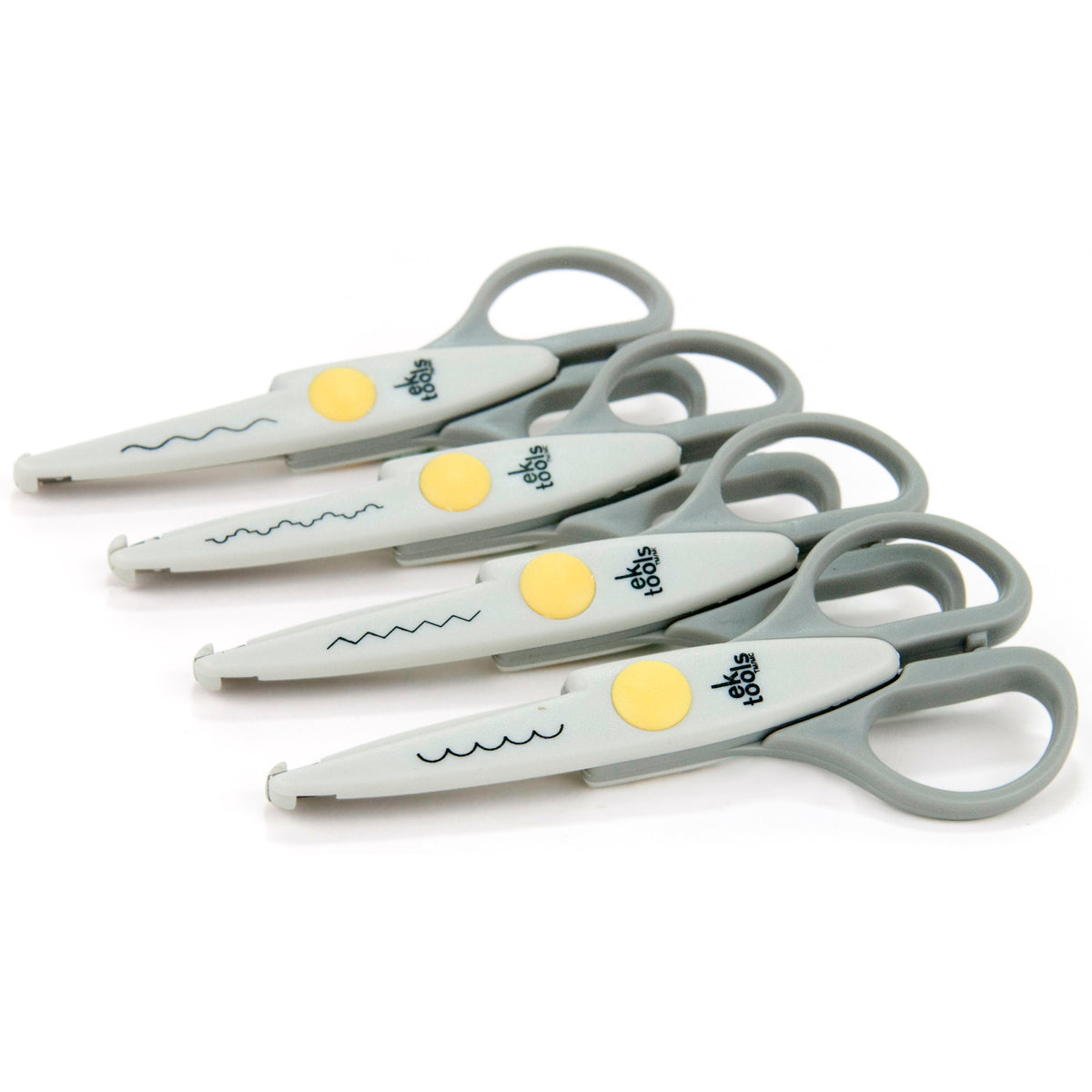 EK Success Decorative Scissors 5.5" 4/Pkg - Deckle, Wave, Scallop & Zigzag
