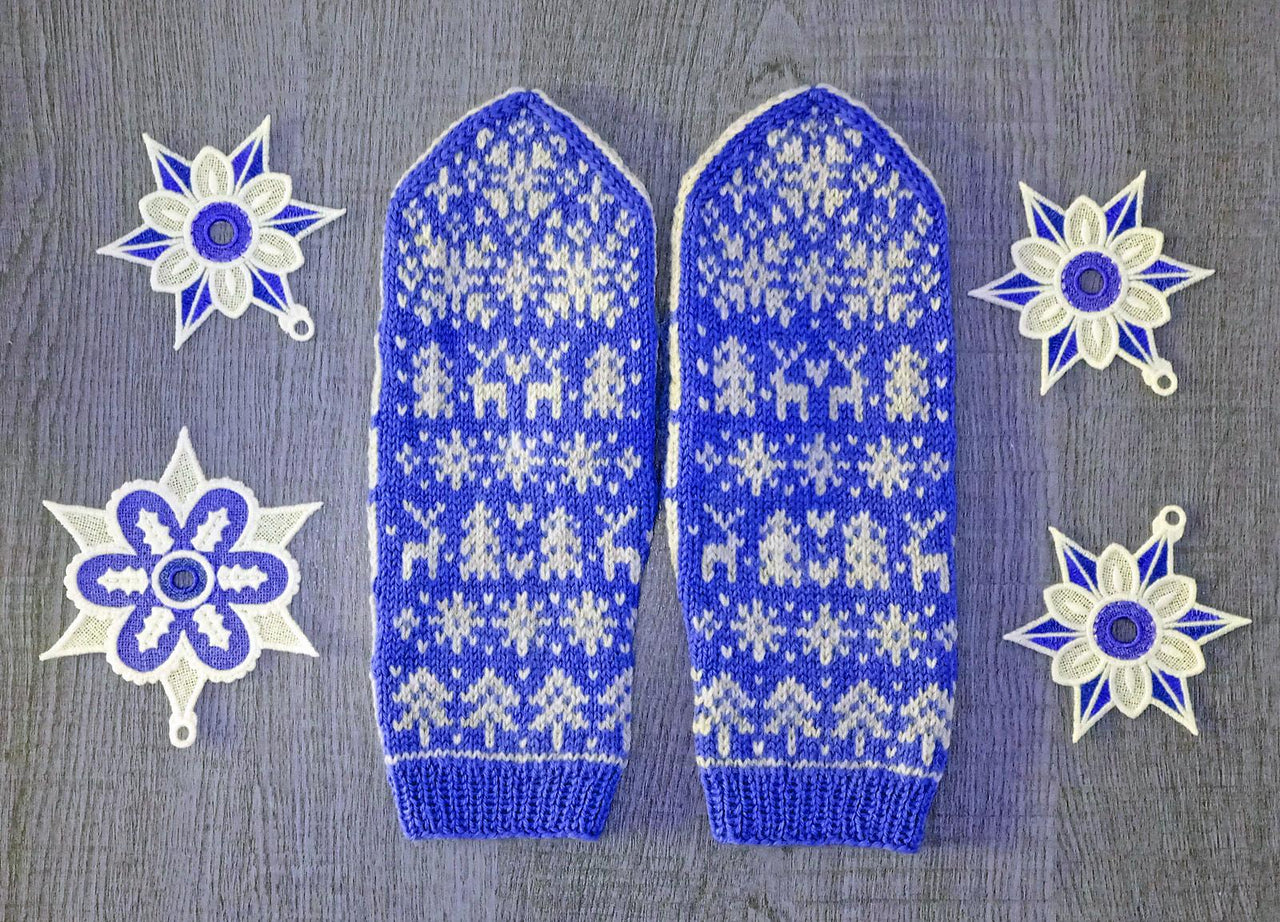 Fun in the Snow Mittens