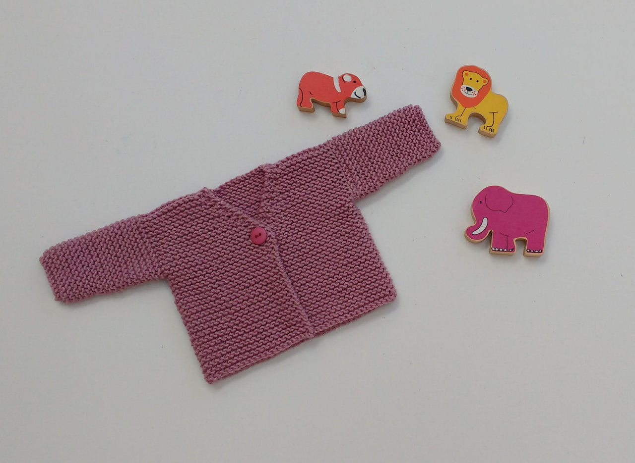 Rose Premature Baby Cardigan