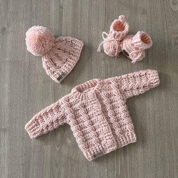 Lola Cabled Baby Bib