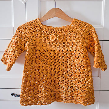 Mustard Bow Dress