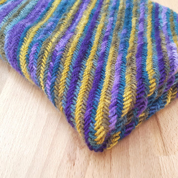 Corner to Corner Herringbone Knit Blanket