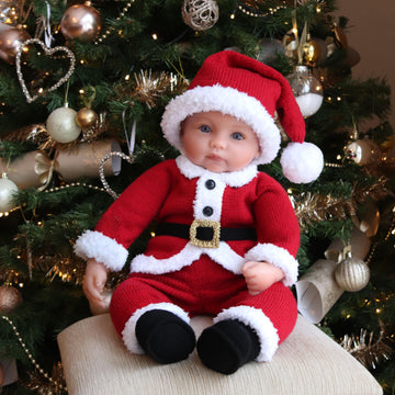 Matching Santa Suit for Baby and Teddy