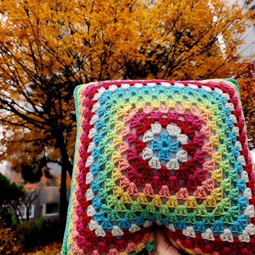 Cotton Candy Granny Cushion