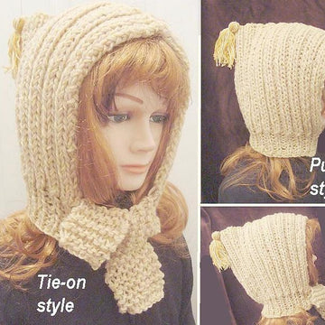 415 RIB KNIT HOOD