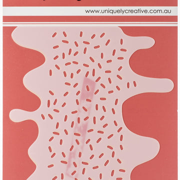 Uniquely Creative 4"X6" Stencil - Sprinkles