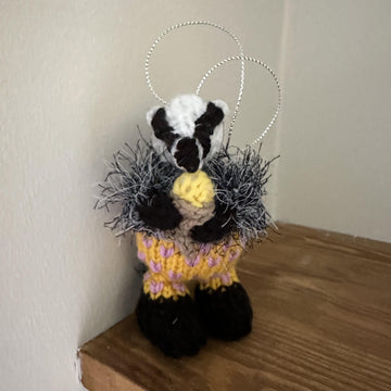 Mini Badgers Eating Ice Cream - Ferrero Rocher/Lindor Chocolate Cover/Stuffed Hanging Decoration/Toy
