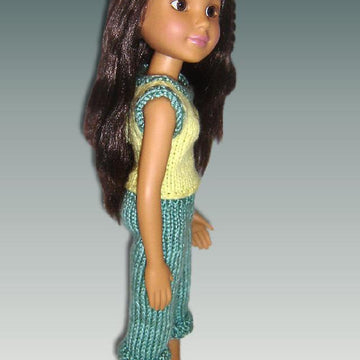 Capri Pants and Sleeveless Shirt for BFC Ink. dolls, 18 inch slim doll