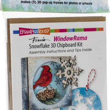 Stampendous Windowrama 3D Chipboard Kit - Snowflake