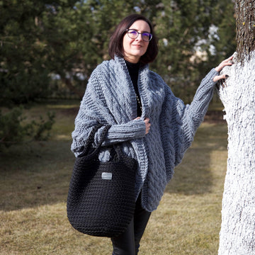 Silver Cocoon Shrug