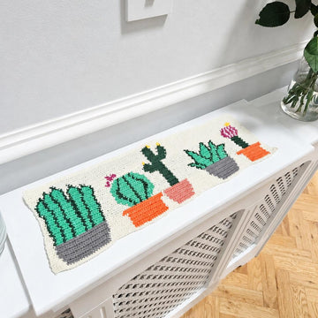 Tapestry Cactus Table Runner