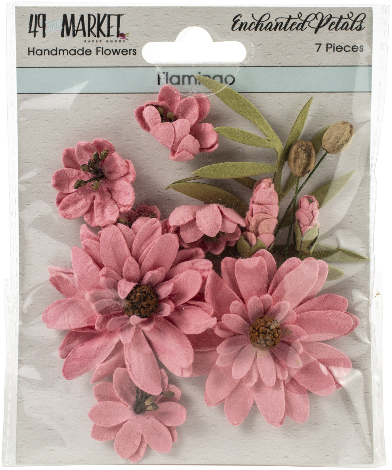 49 And Market Enchanted Petals 7/Pkg - Flamingo