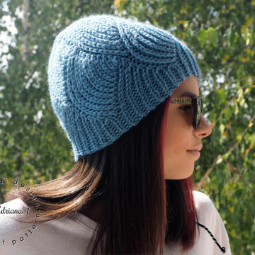 AQUA knit-look beanie