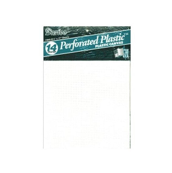 Darice Perforated Plastic Canvas 14 Count 8.5" X 11" - 2/Pkg, Clear