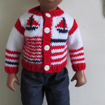 Sasha Doll Nautical Jacket Knitting Pattern