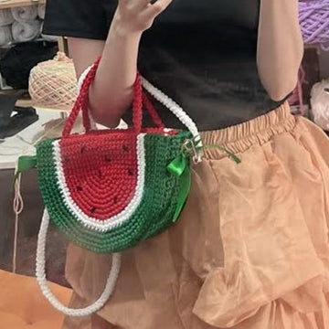 Watermelon Slice Bag Crochet Pattern PDF