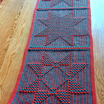 Stars & Stripes Mosaic Crochet Table Runner