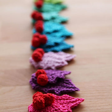 Rainbow Holly Garland