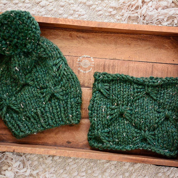 Butterfly Slouch Beanie & Cowl