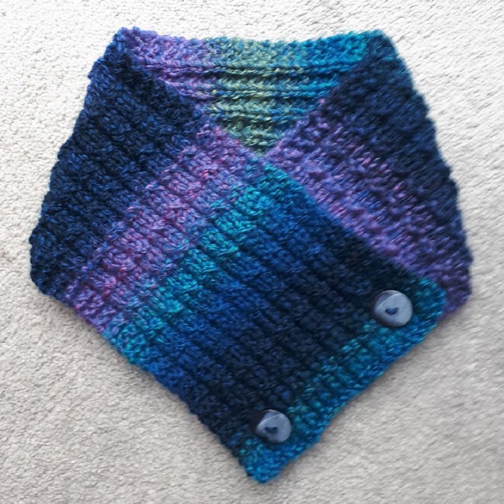 Jeweltone Buttoned Scarf