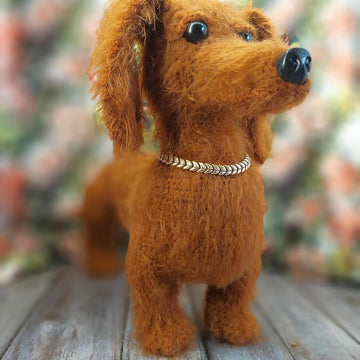 Realistic Dachshund Dog Amigurumi