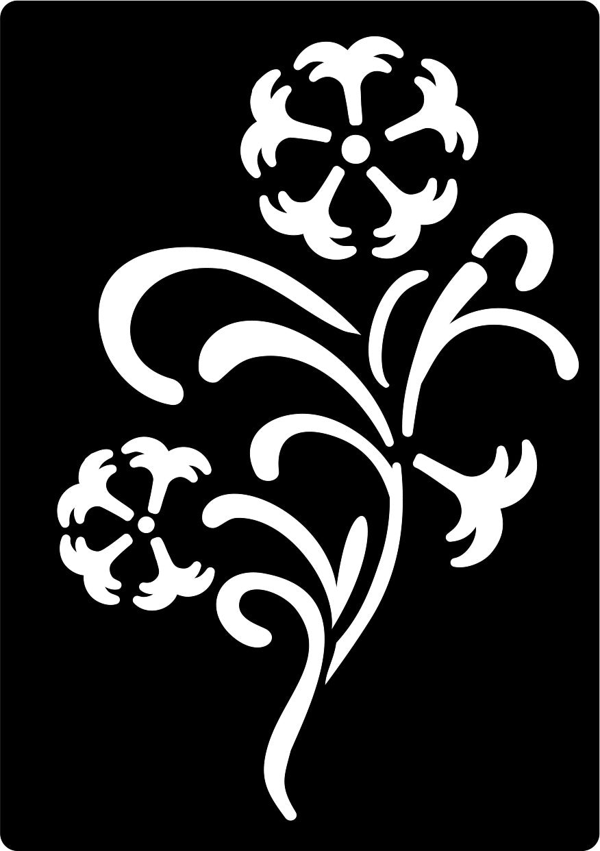 Creative Expressions Mini Stencil - Floral Flourish