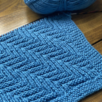 Aran Heartbeat blanket