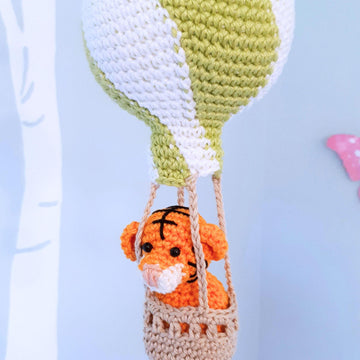 Hot air balloon baby mobile