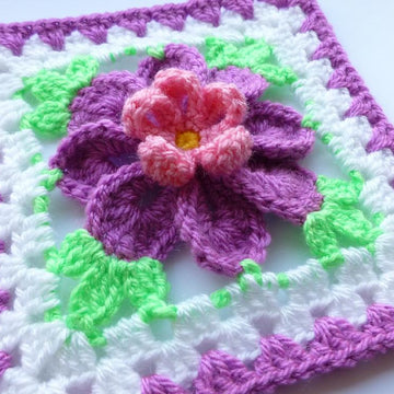 Flower in granny square (3)