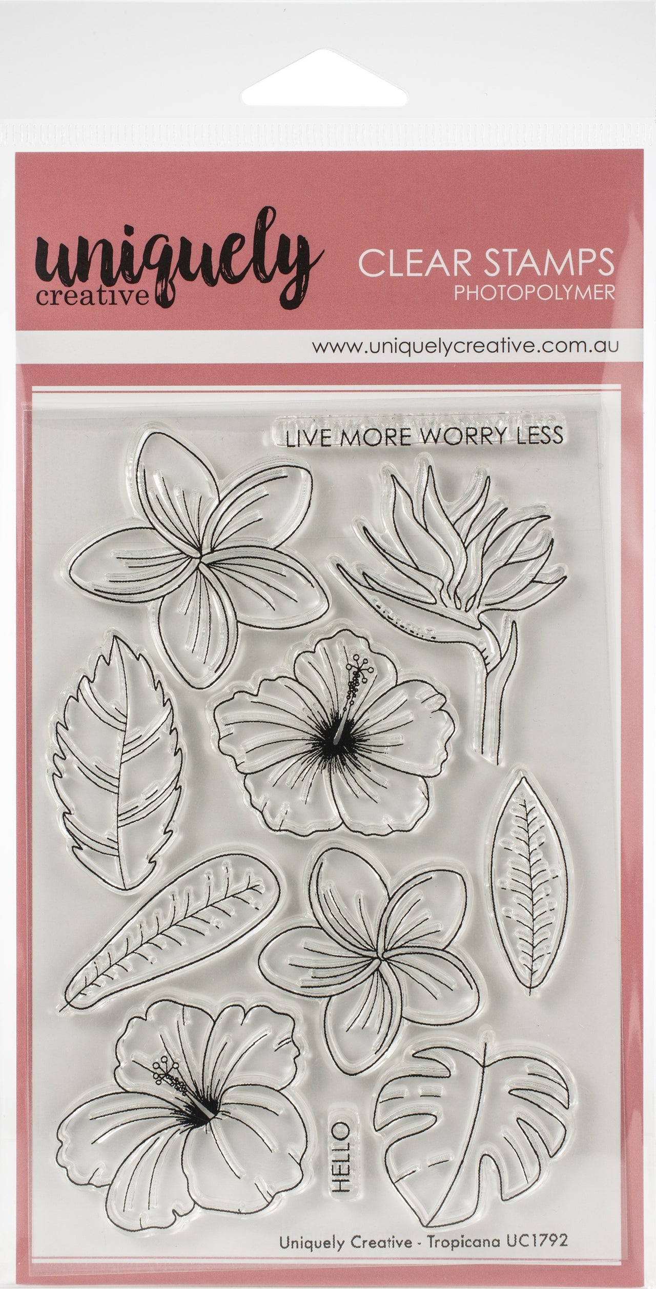 Uniquely Creative Clear Stamps - Tropicana
