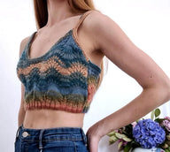 Pointelle Chevron Bralette