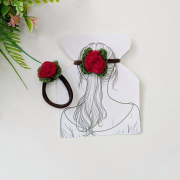 Crochet Mini Rose Pattern, Easy Flower Decor