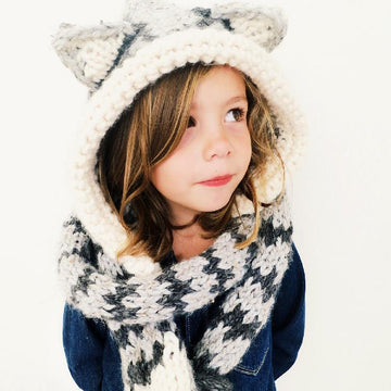Tilly the Tabby Cat Hooded Scarf