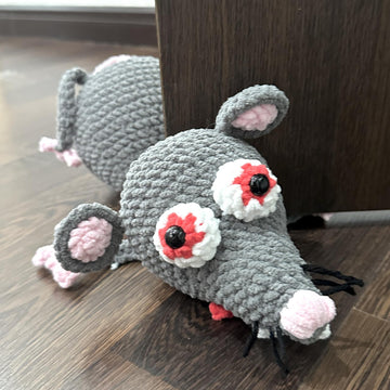 Rat door stop, Crochet rat pattern