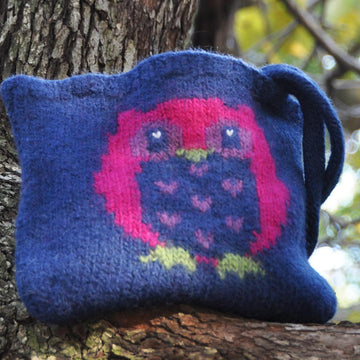 Owl Always Love You Felted Purse