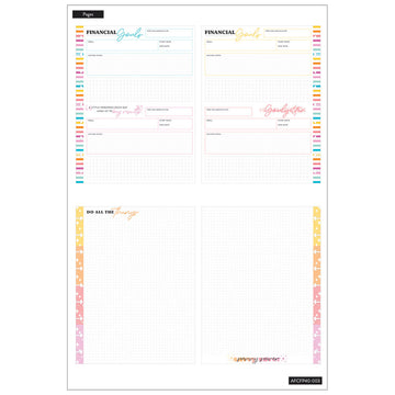 The Happy Planner Girl Payoff Savvy Saver Classic Fill Paper (Full Sheets)